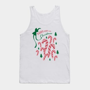 Candy Cane Merry Christmas! Tank Top